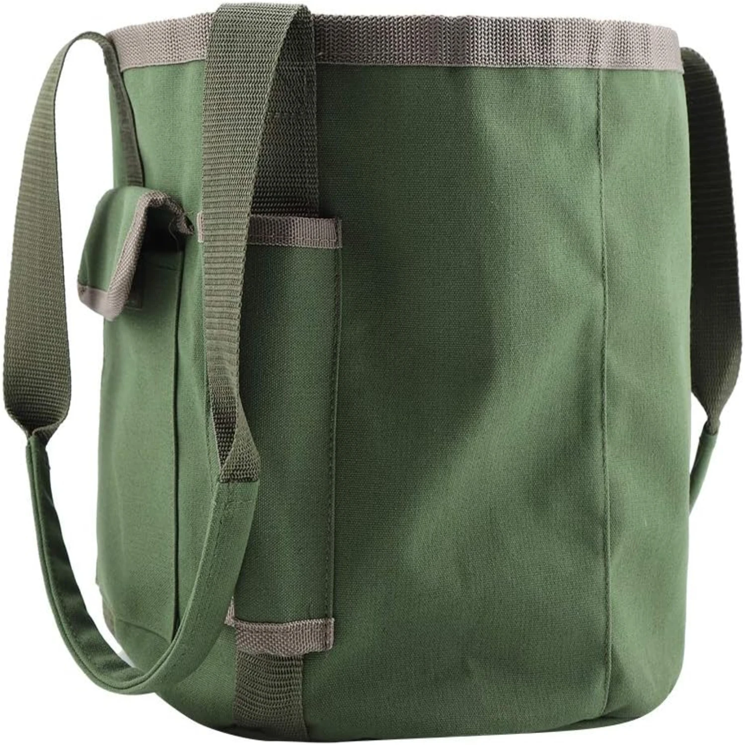 Stylish and Practical Green Canvas Garden Tools Bag - Durable and Fashionable Complete Kit for Men and Women, Ideal Gift with Nu