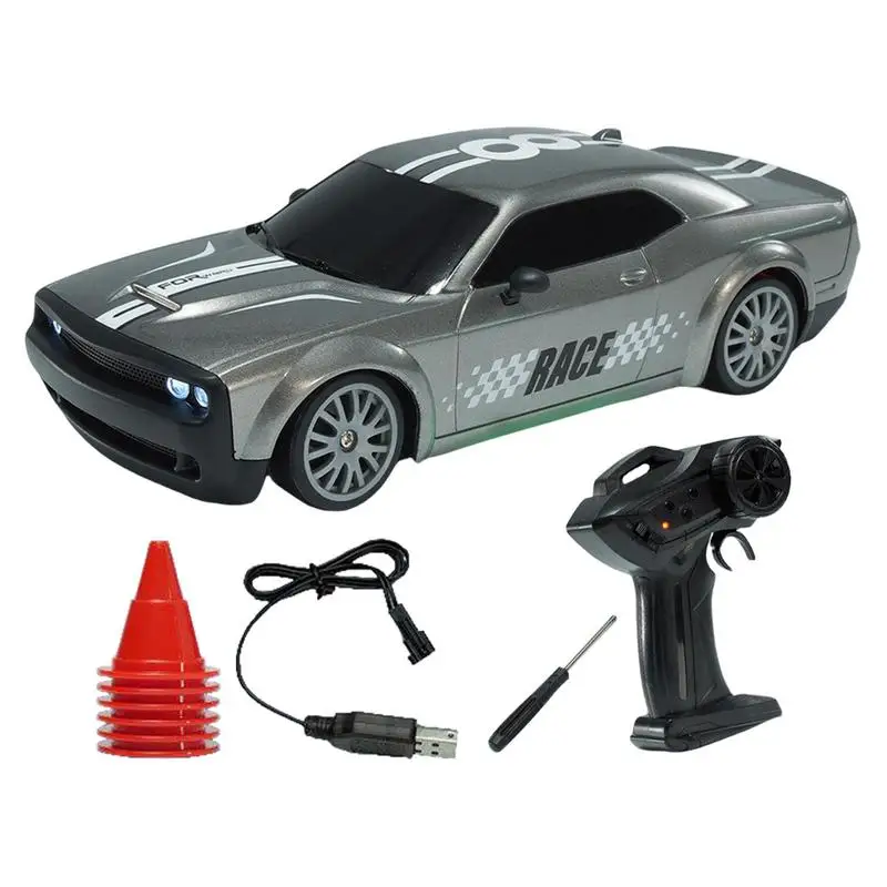 

RC Drift Car 4WD RC Электрический автомобиль Светодиодный светильник Электрический трюк Конкурентный гоночный автомобиль Перезаряжаемая высокоскоростная модель для мальчиков