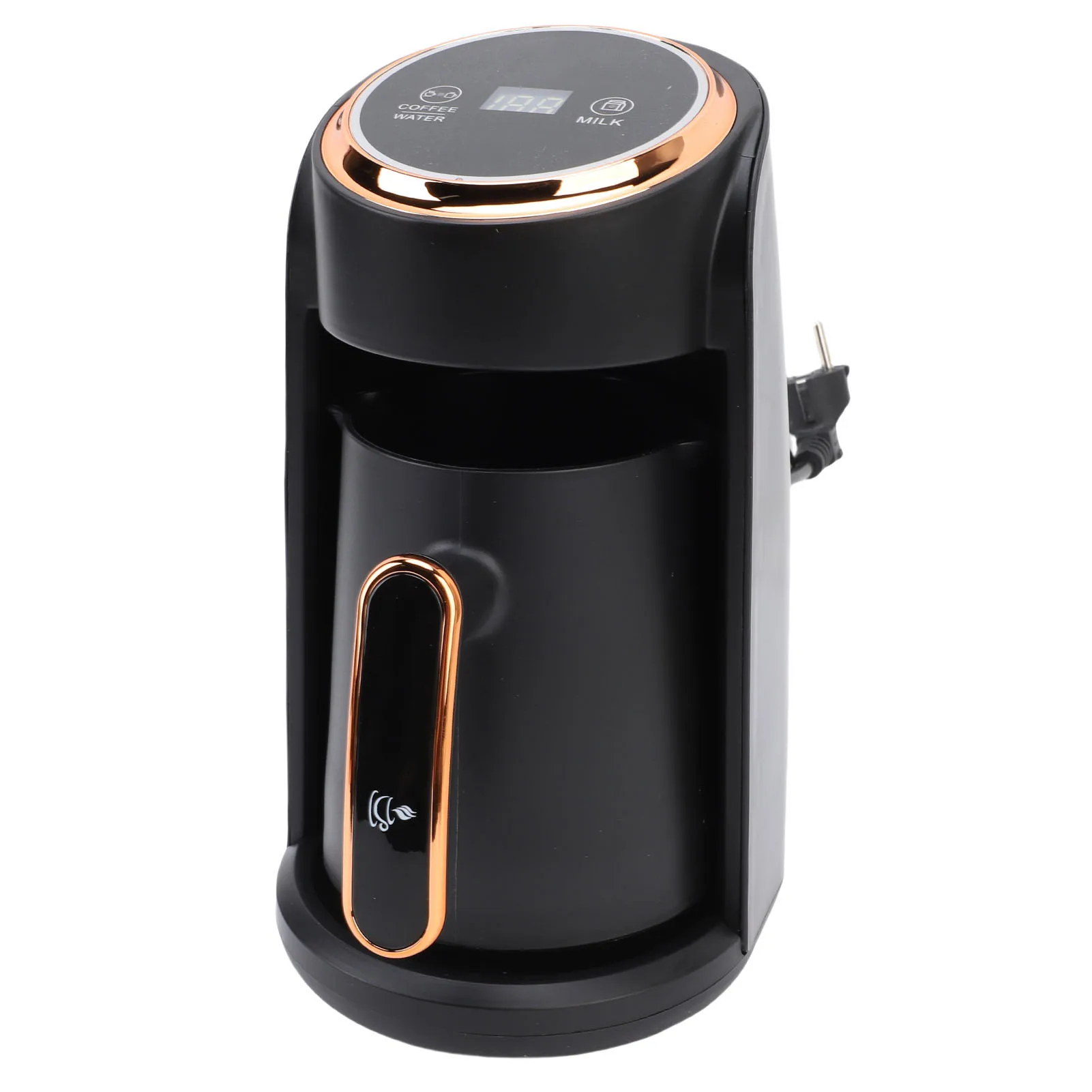 600W Turkish Coffee Maker Turkish Coffee Machine 600W Anti Overflow 300ML Visible Turkish Coffee Maker 4 Cup for Home