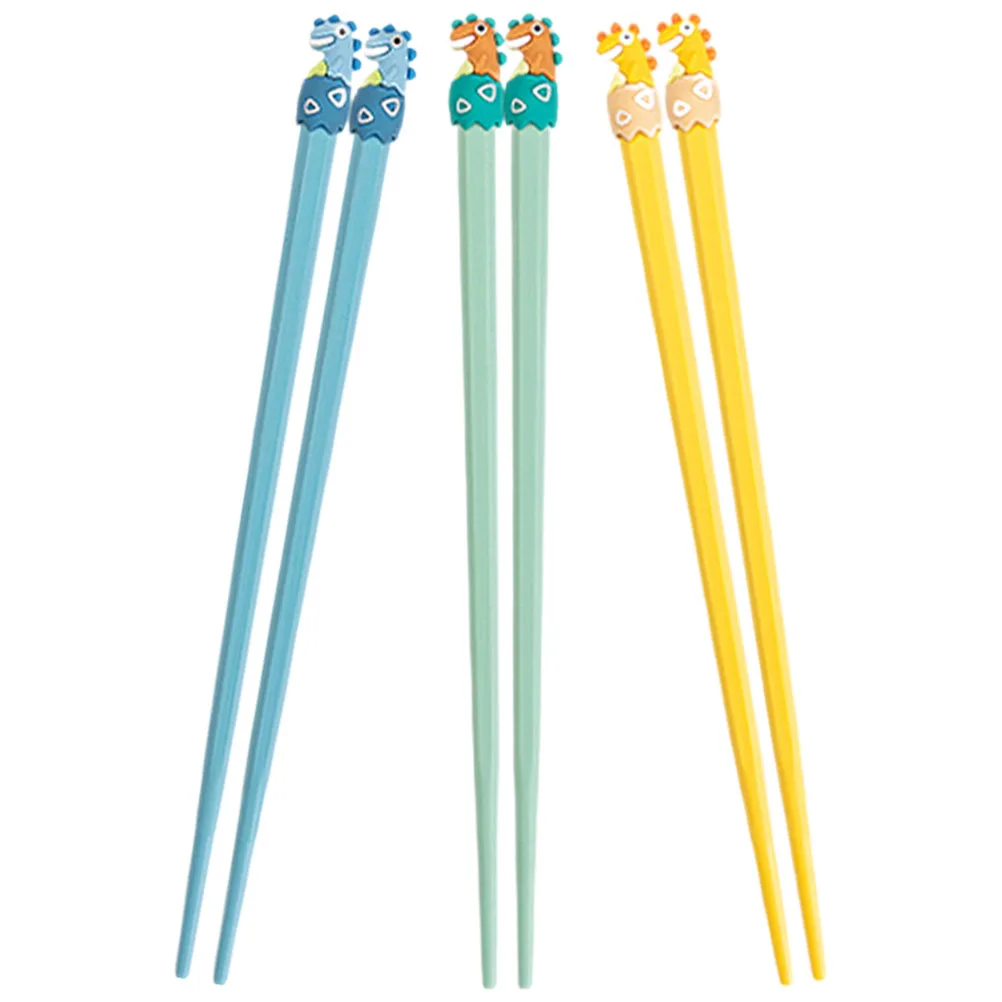 

Cartoon Chopsticks Reusable Dishwasher Safe Cute Design Multi-Function Ramen Dinner Food Serving Compact Household