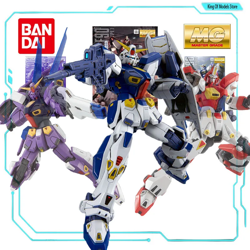 Bandai Original MODEL KIT GUNDAM MG PB 1/100  F90 ALL Anime Action Figure Assembly Model Toys Gifts for Boys Foam Box Packaging