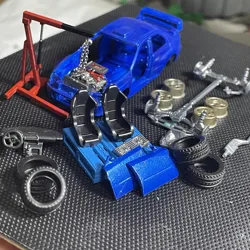 1:64 Subar Horizontally Opposed Engine Repair Garage Scene