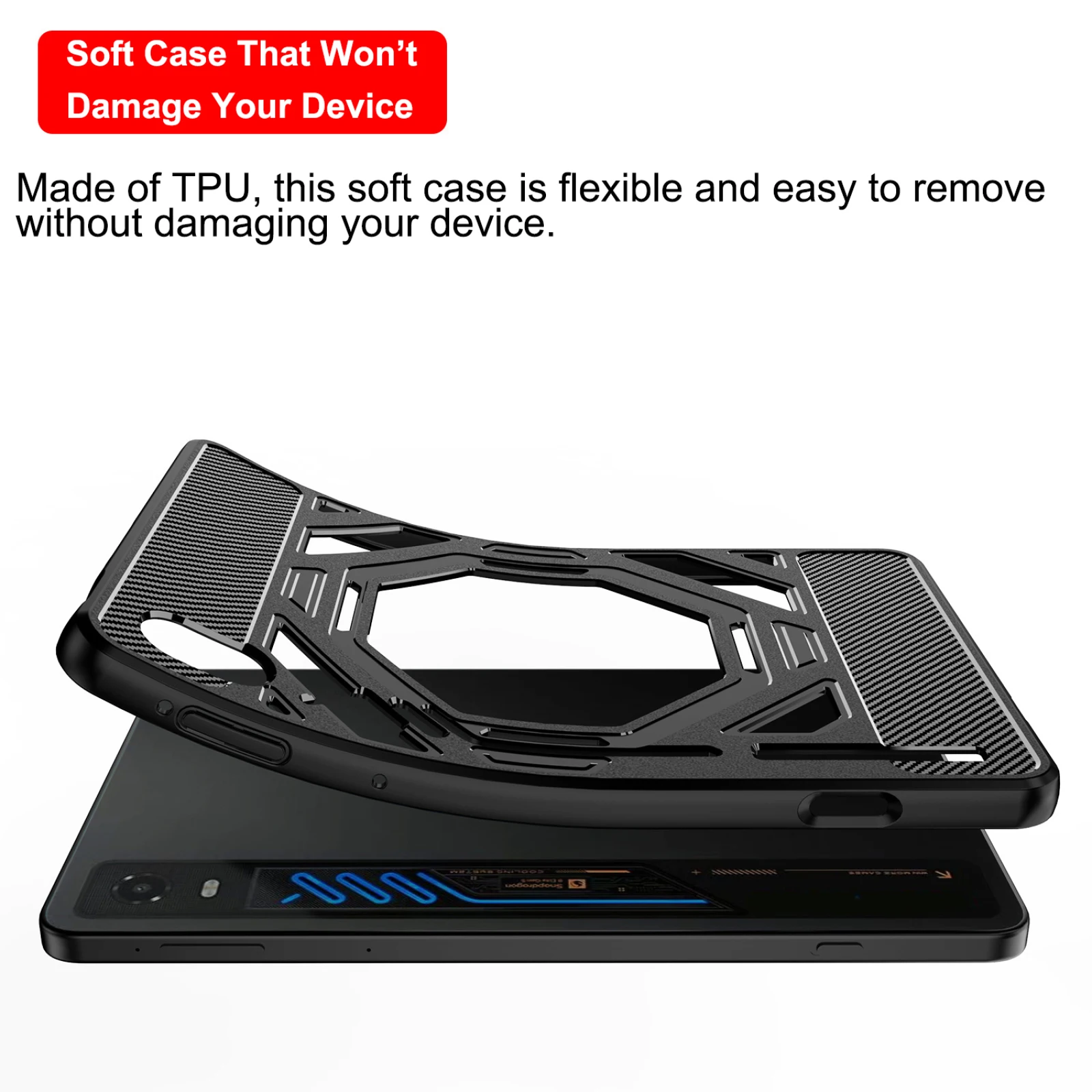 Protective Case For REDMAGIC Astra 2 ，Hollow Cooling TPU Game Case With Anti Drop Design