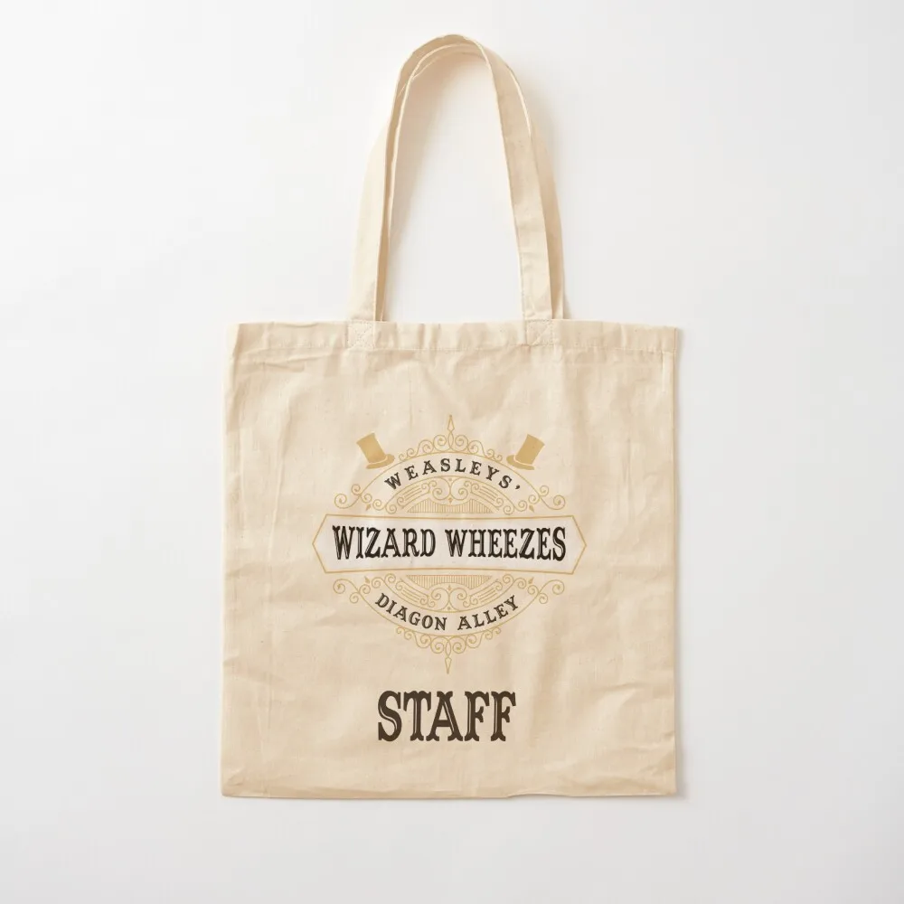 Weasleys Wizard Wheezes Staff Tote Bag shopping bag logo Reusable bags tote bag men shopping cart bags Canvas Tote