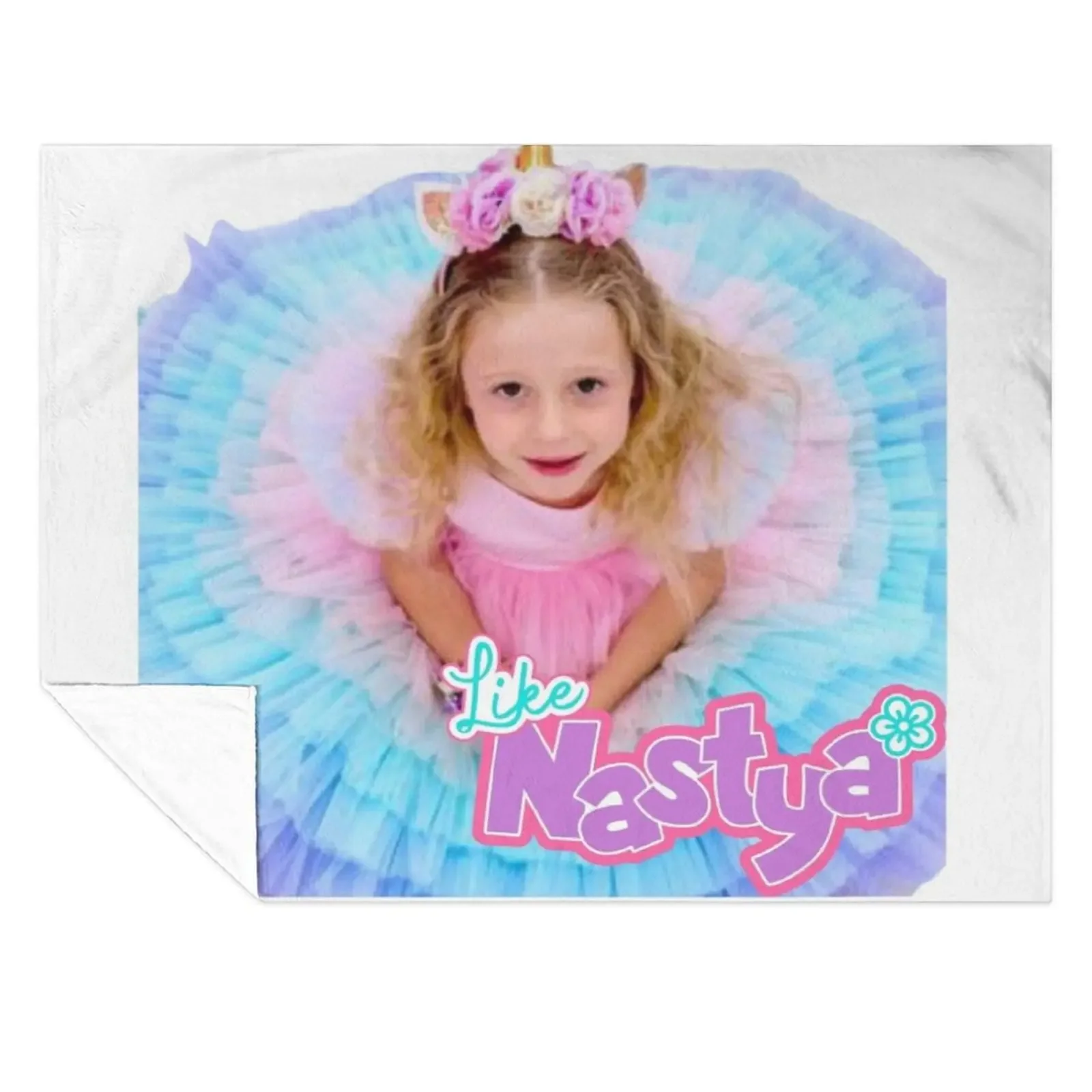 

like nastya, like nastya with flowers Throw Blanket Vintage Plaid Thermal Blankets