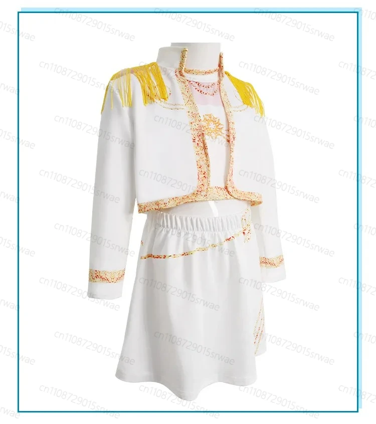 KPop Demon Hunters Mira Cosplay Pak Wit Cosplay Kostuum voor Kinderen Halloween Stage Performance Kleding Halloween Party