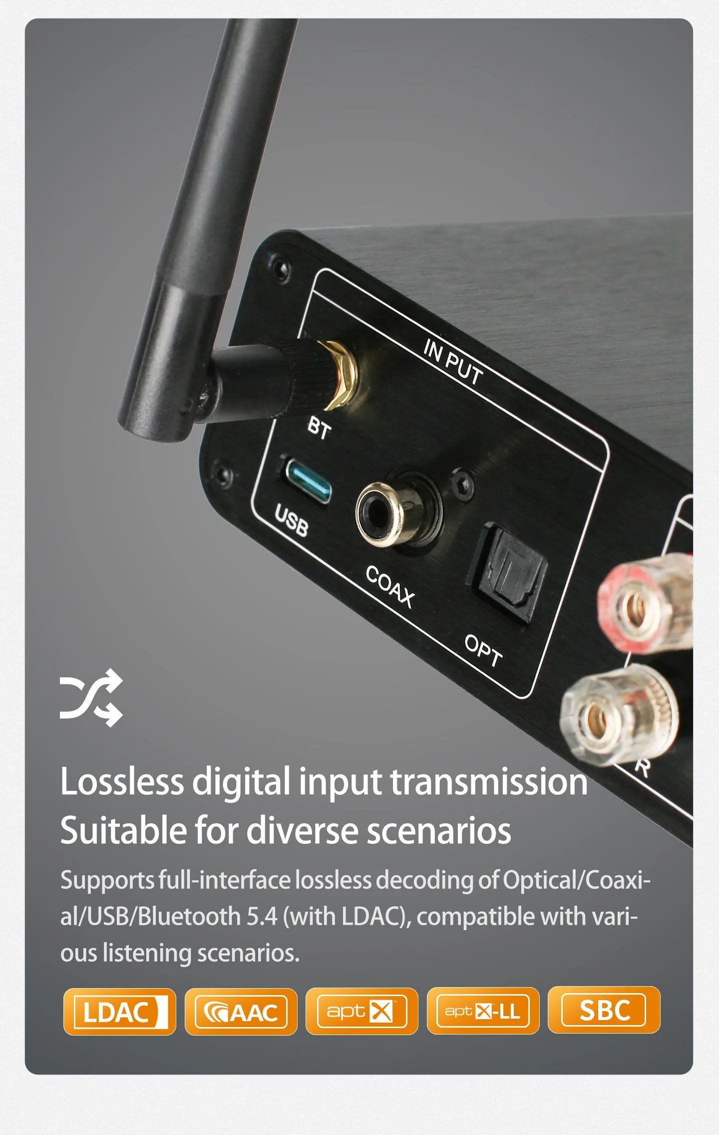 YJCO D816 High-Fidelity Digital HIFI Leistungsverstärker 300W*2 Bluetooth Verlustfreier Heim-Audio-Verstärker Galliumnitrid ACM8816 Chip – Detail 11
