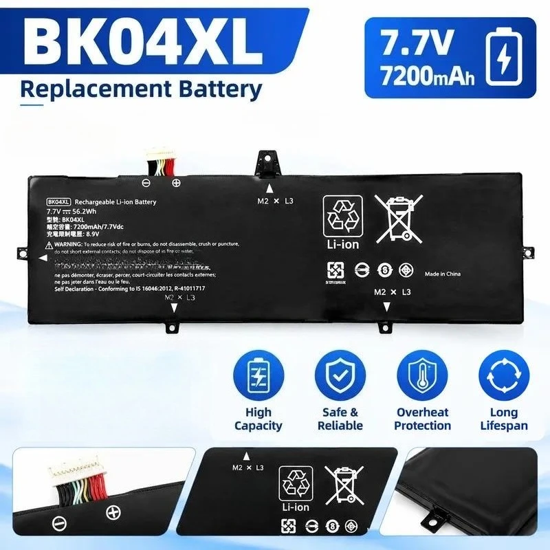 For HP EliteBook X360 1030 G3 HSTNN-UB7L BM04XL Battery Replacement High Capacity Laptop Battery