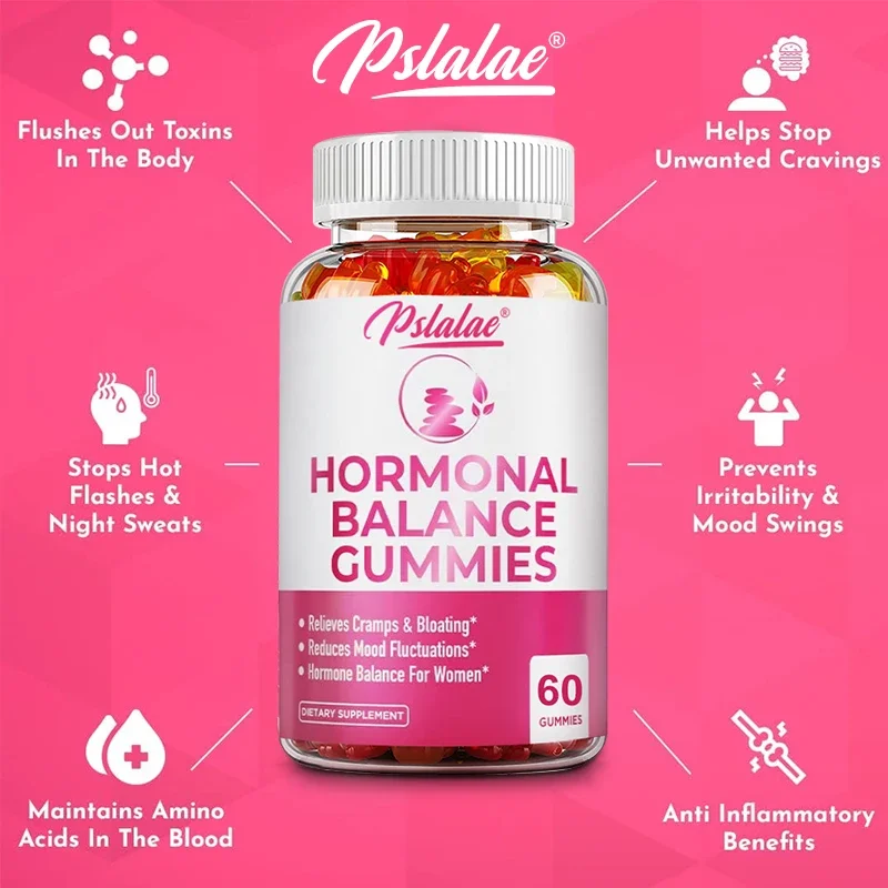 Female Hormone Balance Gummies - Premenstrual Syndrome Relief, Helps with Bloating, Weight Management, PCOS, Menopause - Image 5