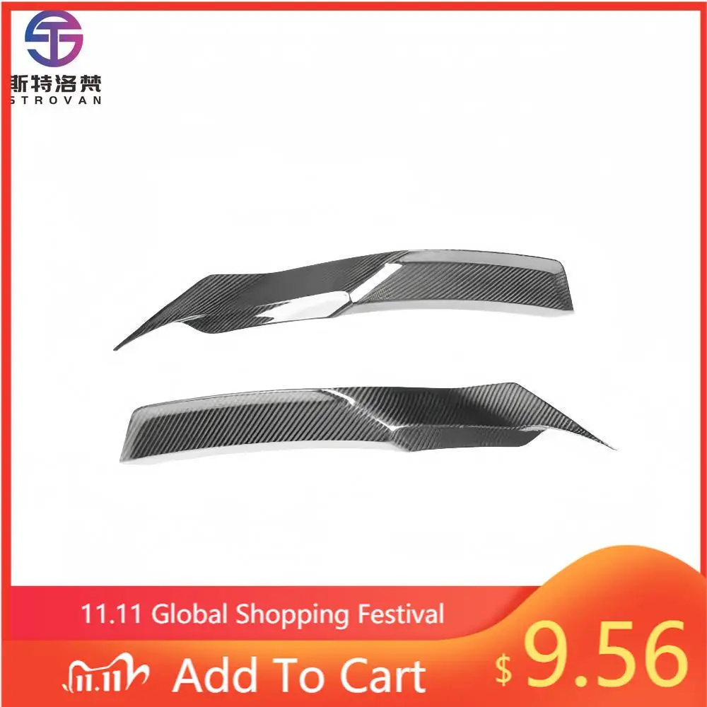 

STLF PK Style Dry Carbon Fiber Fix with Screws Rear Bumper Wind Blade Body Decoration for Lamborghinis Huracan STO