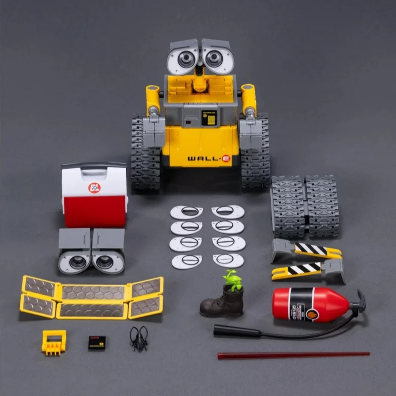 POP MART Wall-E Assembly Model Wall-E Robot  Assembly Anime Action Figure Model Desktop Toy