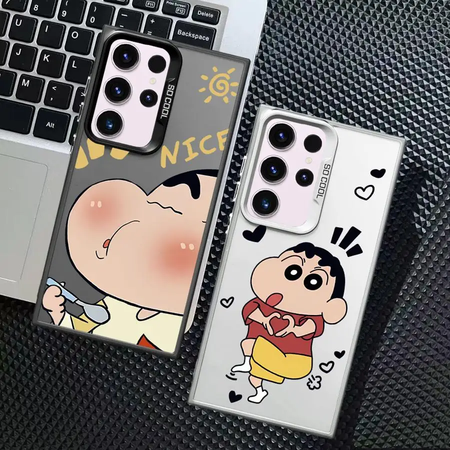 

C-CrayonS S-ShinChanS Cartoon Phone Cover Case for Samsung Galaxy S25 S23 S25Edge S22 Ultra S21 Note 20 Ultra S24 FE S20 FE