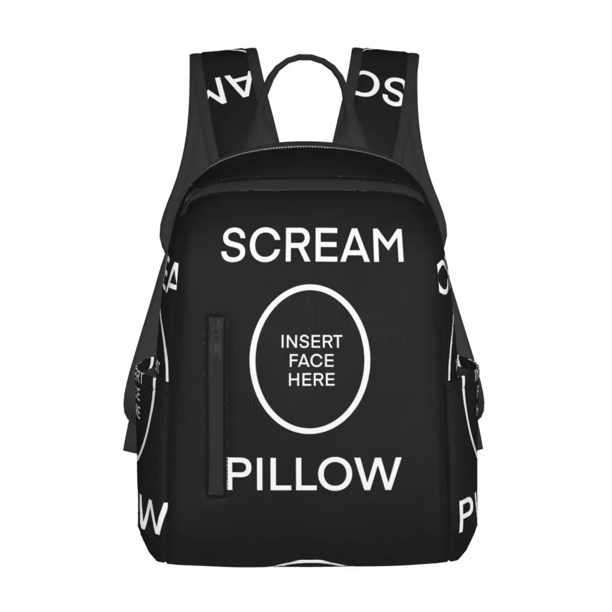 Scream Pillow Backpack Daypack Large Capacity Children BookBag School Bag Shoulder Bags for Men Women