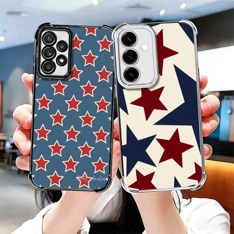 Fashion Vintage Star Girl Minimalist Soft Phone Case For Samsung A17 A27 A07 A37 A57 A16 A56 A15 A55 A14 A54 A13 A53 A26 A36 A25