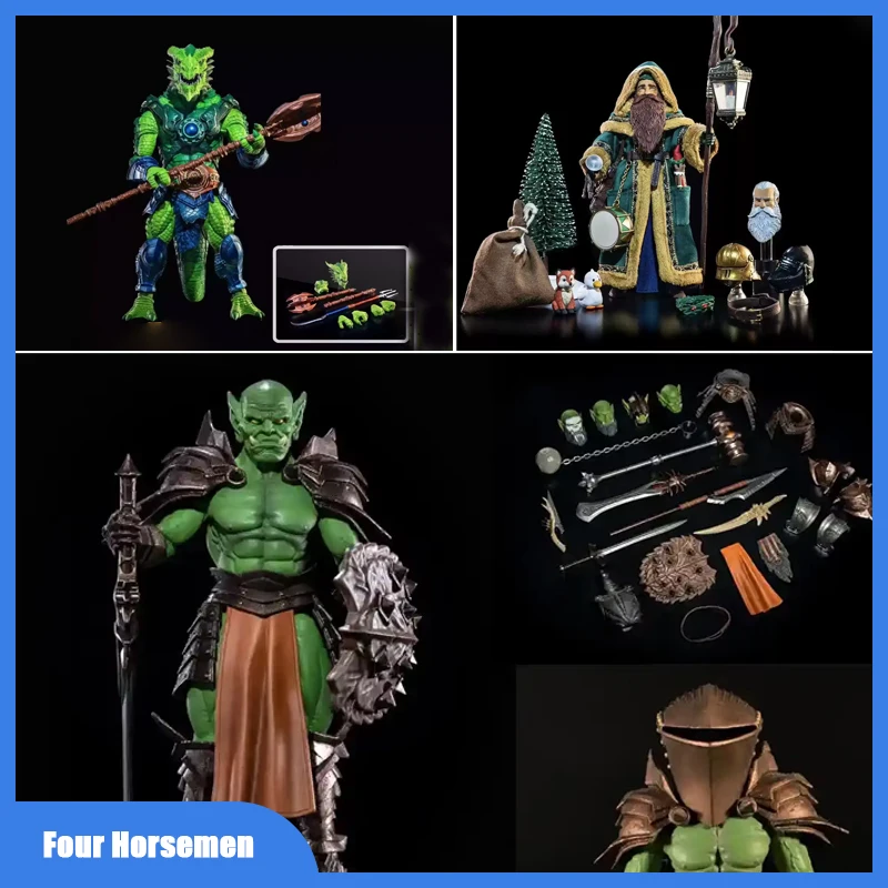 

В наличии Four Horsemen Studio Mythic Legions Зеленый Дракон Человек Чума Лошадь Червь Absenteeism Фигурки Модель Игрушки Подарок на заказ