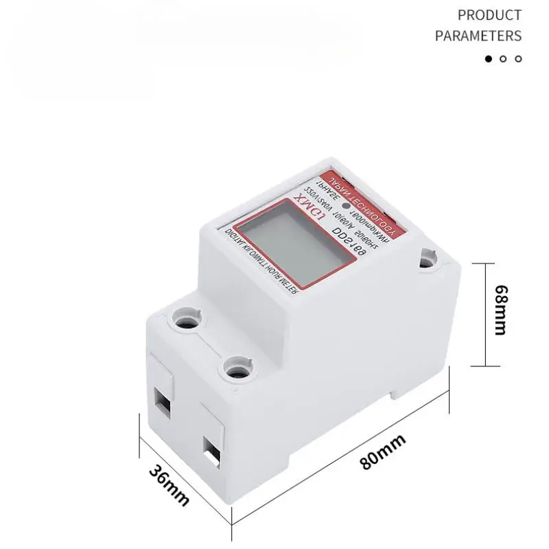 220V Single Phase Electric Energy Meter KWh Meter Submeter Electrical Sub Meter For Electric