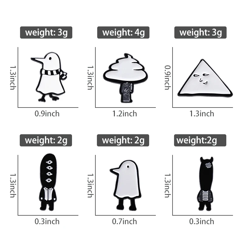 Cartoon Oyasumi Punpun Emaille Pins Benutzerdefinierte Schöne Vogel Tier Abzeichen Rucksack Revers Geschenke Gute Nacht Punk Brosche Schmuck Zubehör – Detail 2