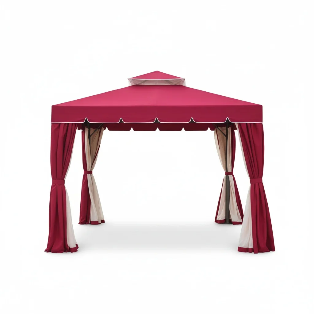 

Aluminum Pergola, Outdoor Gazebo with Waterproof Canopy, Privacy Curtains, Durable Patio Sunshade, Heavy Duty Shelter Balcony