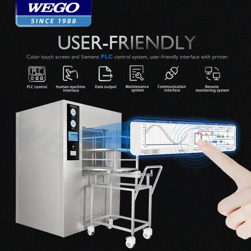 WEGO High Pressure Steam Sterilizer Large Steam Sterilizers Autoclaves Pressure Steam Sterilizer