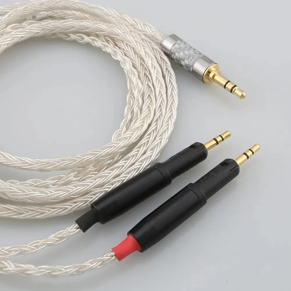 

6.5mm 2.5mm XLR 4.4mm 16 Core OCC Silver Plated Braided Earphone Headphone Cable For ATH-R70X