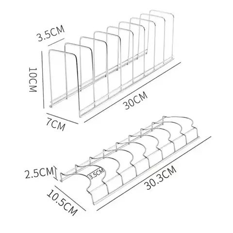 6 best sales कवर के साथ प्लेट रैक - №5