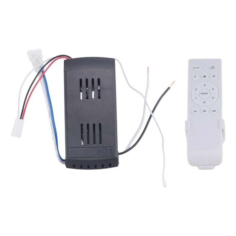 

Universal Ceiling Fan Remote Control Kit 40W 6-Speed Timing Function Replacement Remote For DC Ceiling Fans & Lights