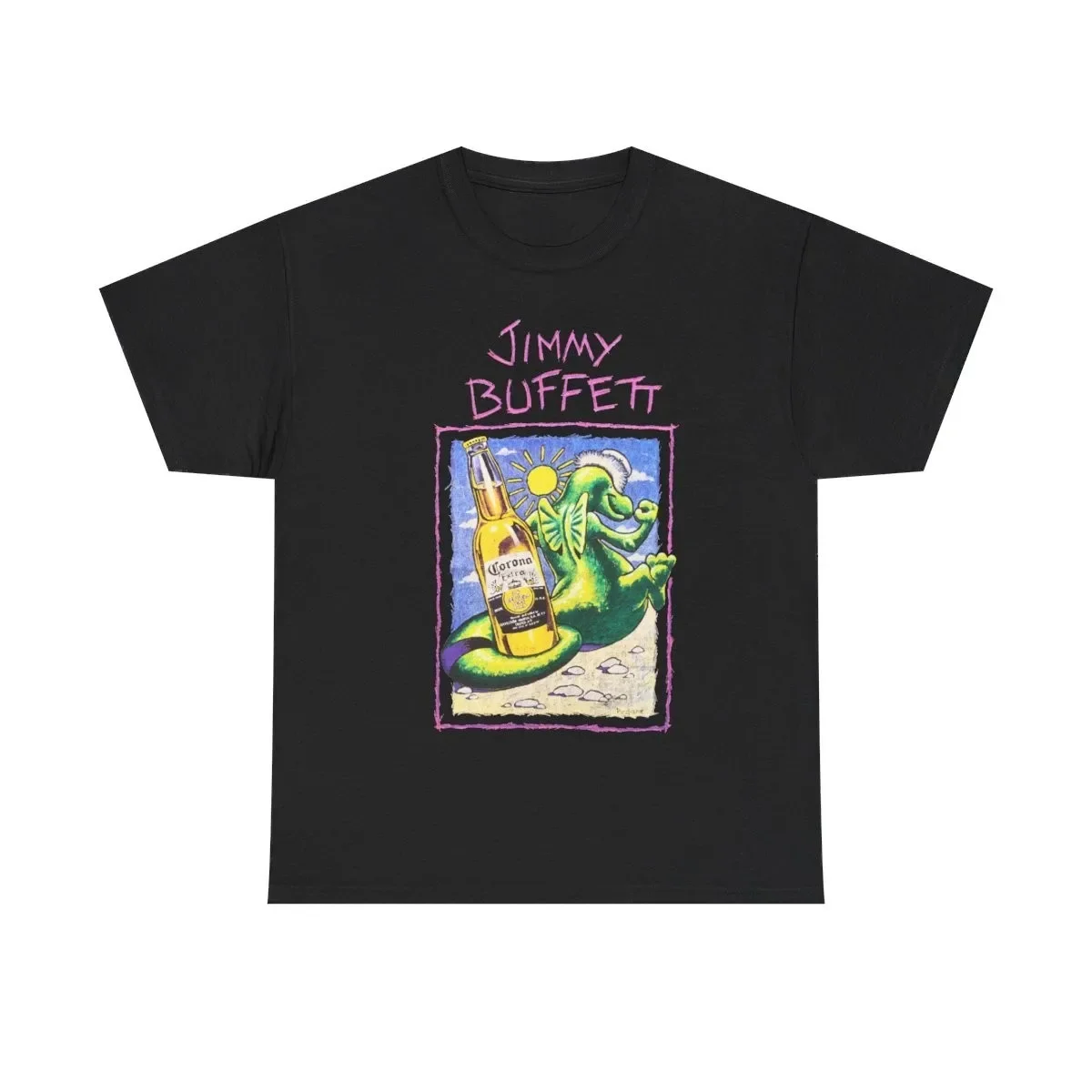 Jimmy Buffett Concert Tour T-Shirt Tees Men Margaritaville 2 SIDE Black
