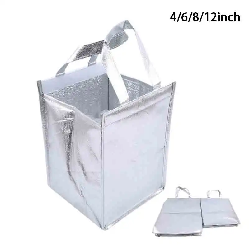 1Pcs Aluminum Foil Ice Storage Bags Insulated Beach Food Thermal Bag Durable Outdoor Boxes Foldable Cooler Bag Lunch Picnic Bag