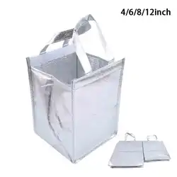 1Pcs Aluminum Foil Ice Storage Bags Insulated Beach Food Thermal Bag Durable Outdoor Boxes Foldable Cooler Bag Lunch Picnic Bag