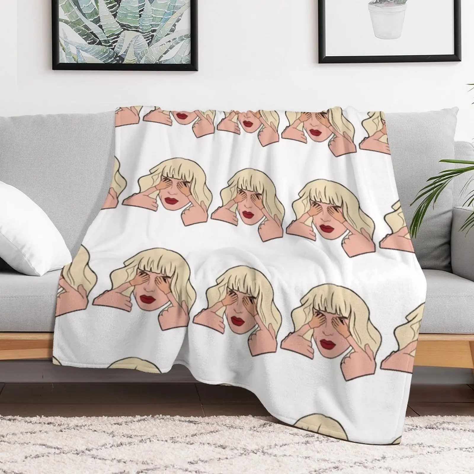 Katya Zamolodchikova Tiny Hands Throw Blanket Furrys Quilt For Decorative Sofa Heavy Blankets