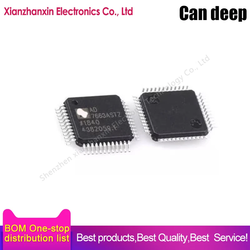 1PCS/LOT  AD7663ASTZ AD7663 LQFP-48 Adc chip in stock