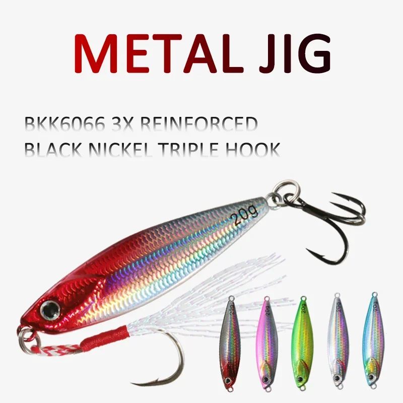 

Metal Jig Fishing 7g 10g 15g 20g Jigging Lures Long Shore Casting Spoon Bait Artificial Bait Saltwater Sea Bass Fishing Tackle