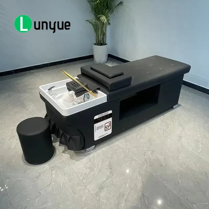 Thai Multi Function Shampoo Bed Water Circulation Steam Massage Modern Design For Beauty Salons Hair Salons Living Rooms