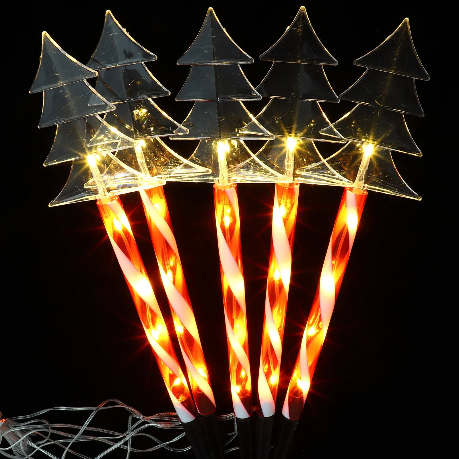 

1Set LED Christmas Pathway Stake Light Outdoor Garden Holiday Light Rainproof Ground Stakes Yard Festive Decoration