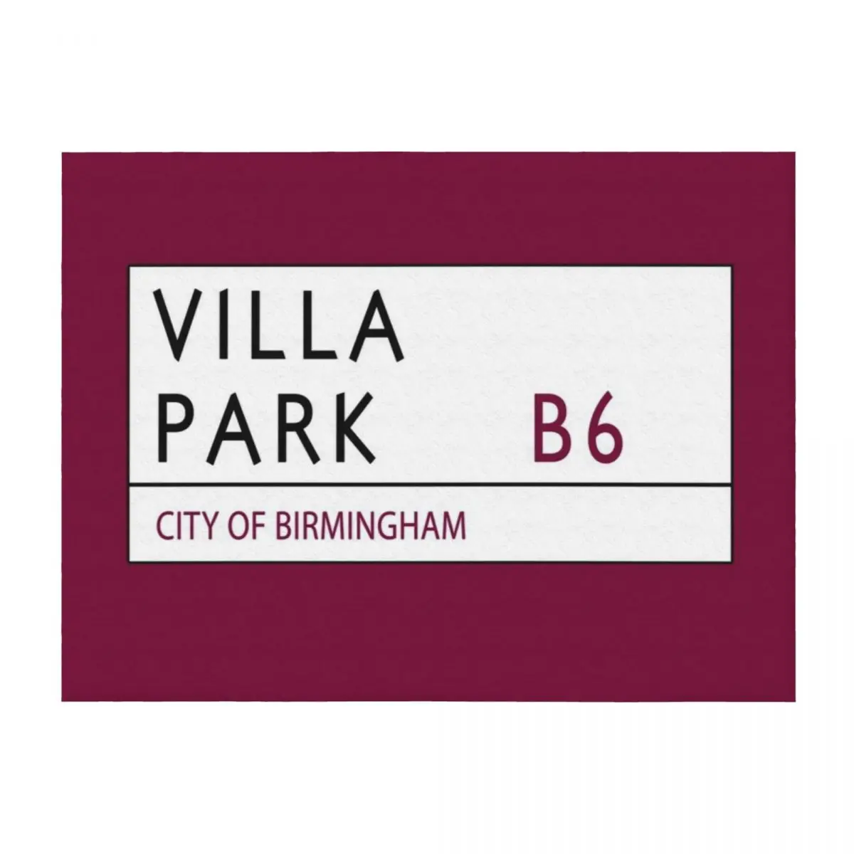 

Villa Park Road Sign Throw Blanket cosplay anime Weighted Blankets For Bed halloween Blankets