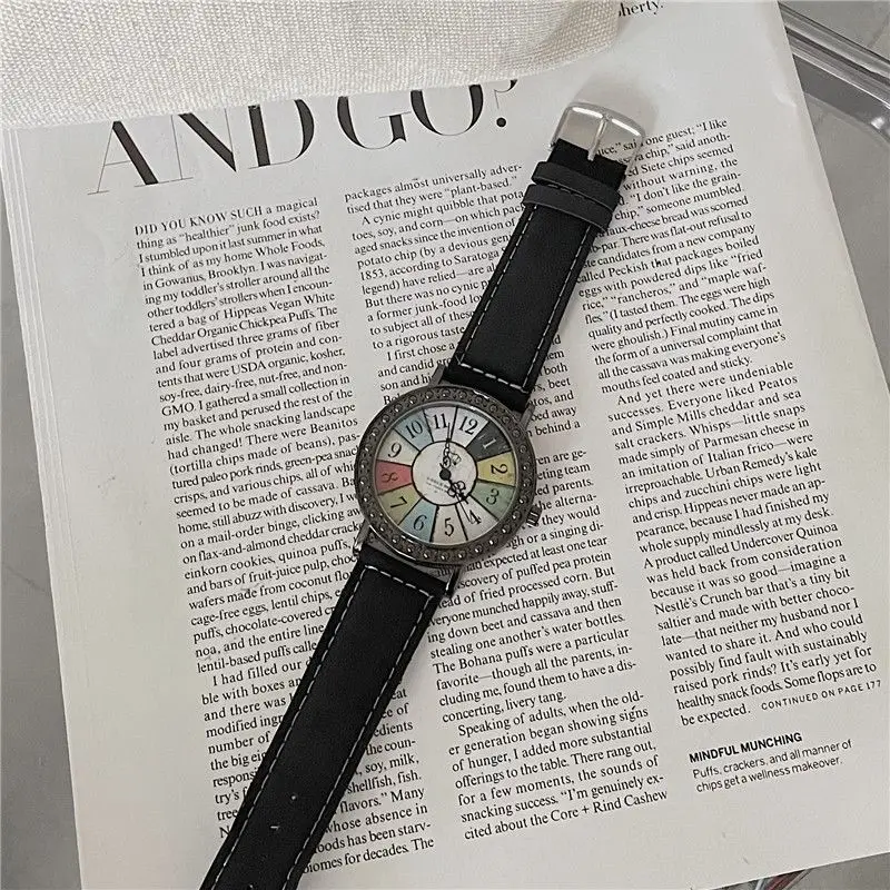 Watch Retro Trendy Handsome Junior High School Students Teenagers Trendy Men-Style Ins Style Simple Korean Style