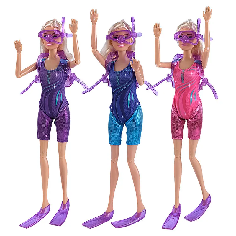 2024 Clothes And Accessories For Barbie Fashion Sports Suits Wetsuits 1/6 BJD Dolls Accessories Costumes Birthday Party Toys JJ