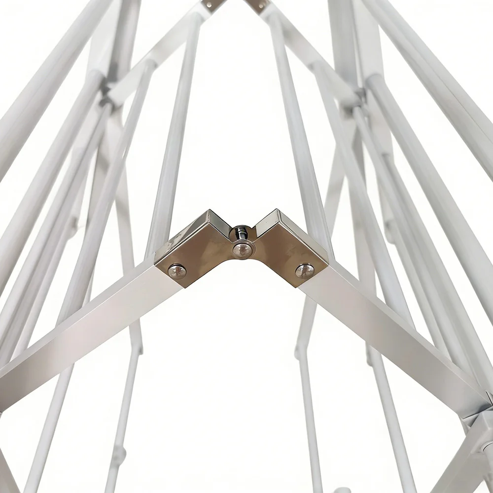Retractable wing-shaped balcony drying rack Foldable clothing drying rack saves space for household use