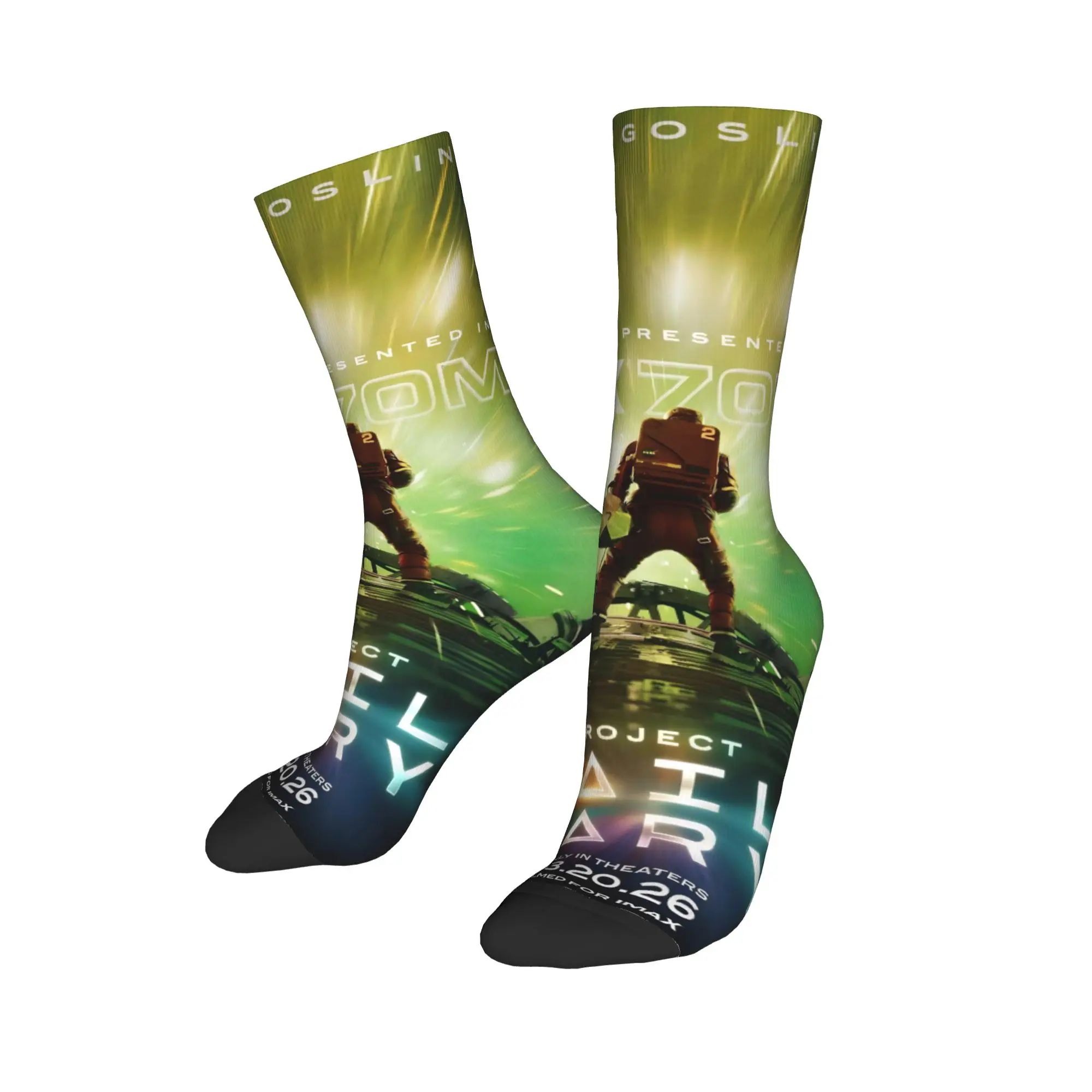 Happy Funny Men's Socks Novelty Project Hail Mary 2026 Sock Ryan Gosling High Quality Women Socks Spring Summer Autumn Winter