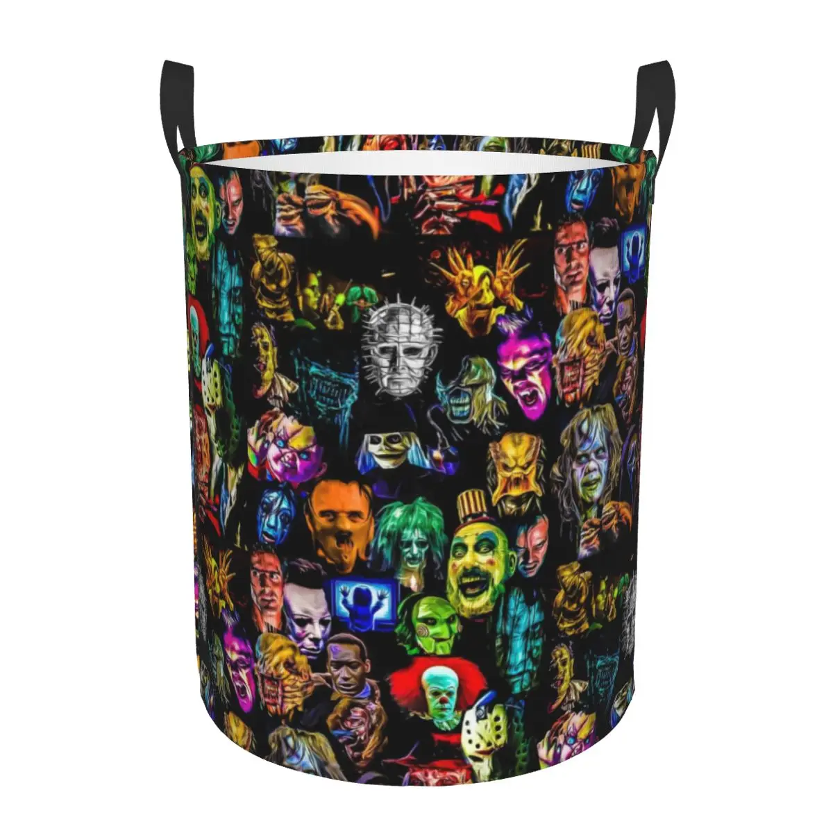 Horror Film Baddies Legends Laundry Basket Collapsible Chucky Alien Predator Killer Clothing Hamper Toys Organizer Storage Bins