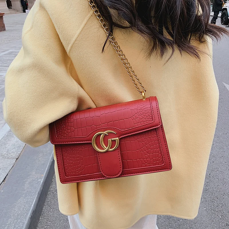 Borsa in stile designer - Borsa hit 2025, borsa a catena alla moda e alla moda, borsa a tracolla classica e versatile, borsa sotto le ascelle