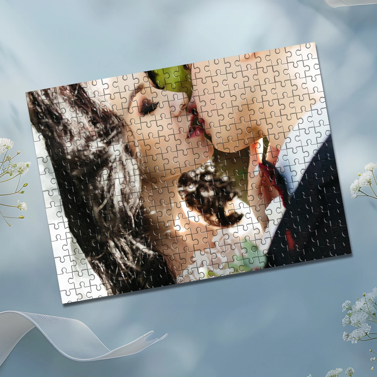 35/300/500/1000pcs Personalized Custom Photo Puzzle Wedding Photos Customize Your Puzzle To Create An One-Of-A-Kind Present