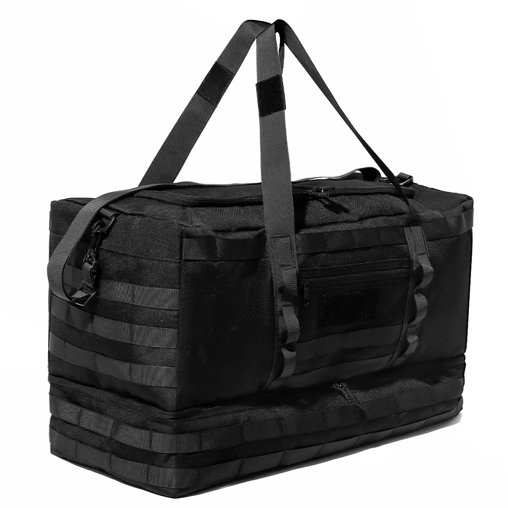 

Тактическая дорожная сумка большой вместимости с отделением для обуви | Система Molle, удобный плечевой ремень