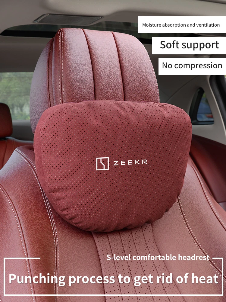 For ZEEKR X 001 007 009 MIX Car Headrest Neck Support Seat Lumbar Cushion Breathable Soft Neck Pillow Waist pad Auto Accessories