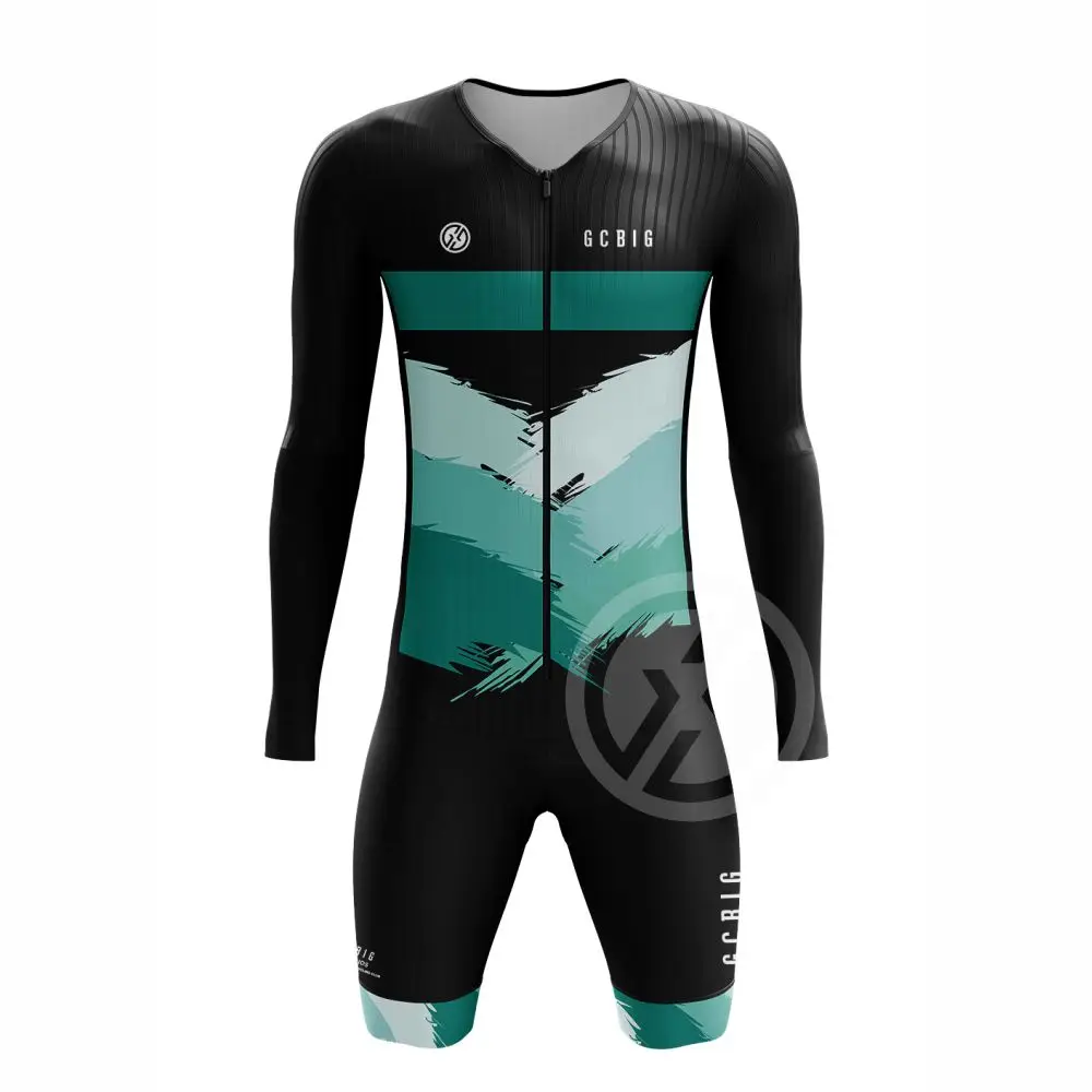 NONE Gcbig Sport Radsport Leistung Langarm Skinsuit hochwertige Männer Fahrrad bekleidung UV Sonne schützen Conjunto Ciclismo Hombre 4