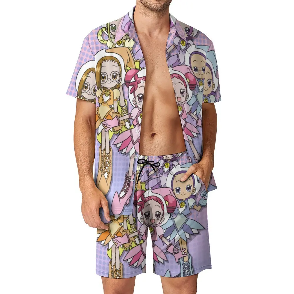 Ojamajo Doremi Premium Scoop na sprzedaż Męski garnitur plażowy Graphic Cool 2-częściowy Pantdress Vintage Beach Rozmiar Eur