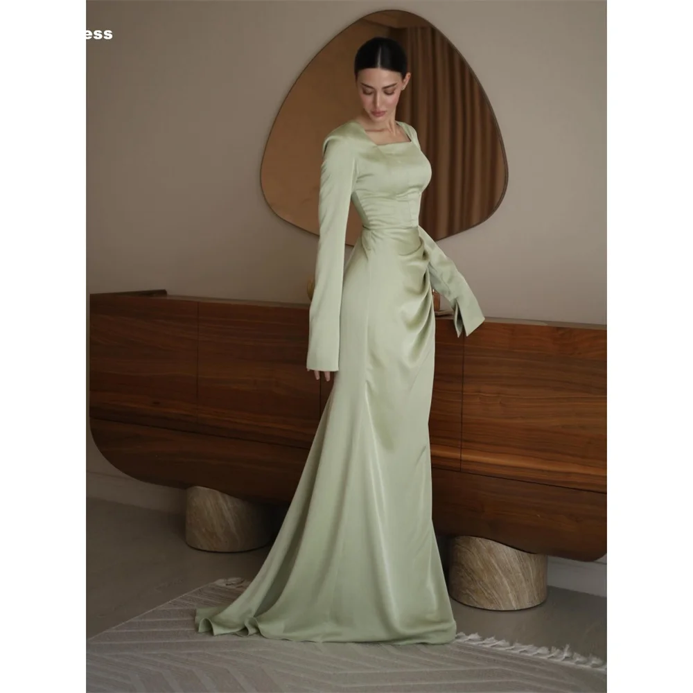 

Mina Customized Black Luxury Party Dress One Shoulder Luxurious Evening Dresses Brands Lace Embroidery Slit Elegant Prom Women's