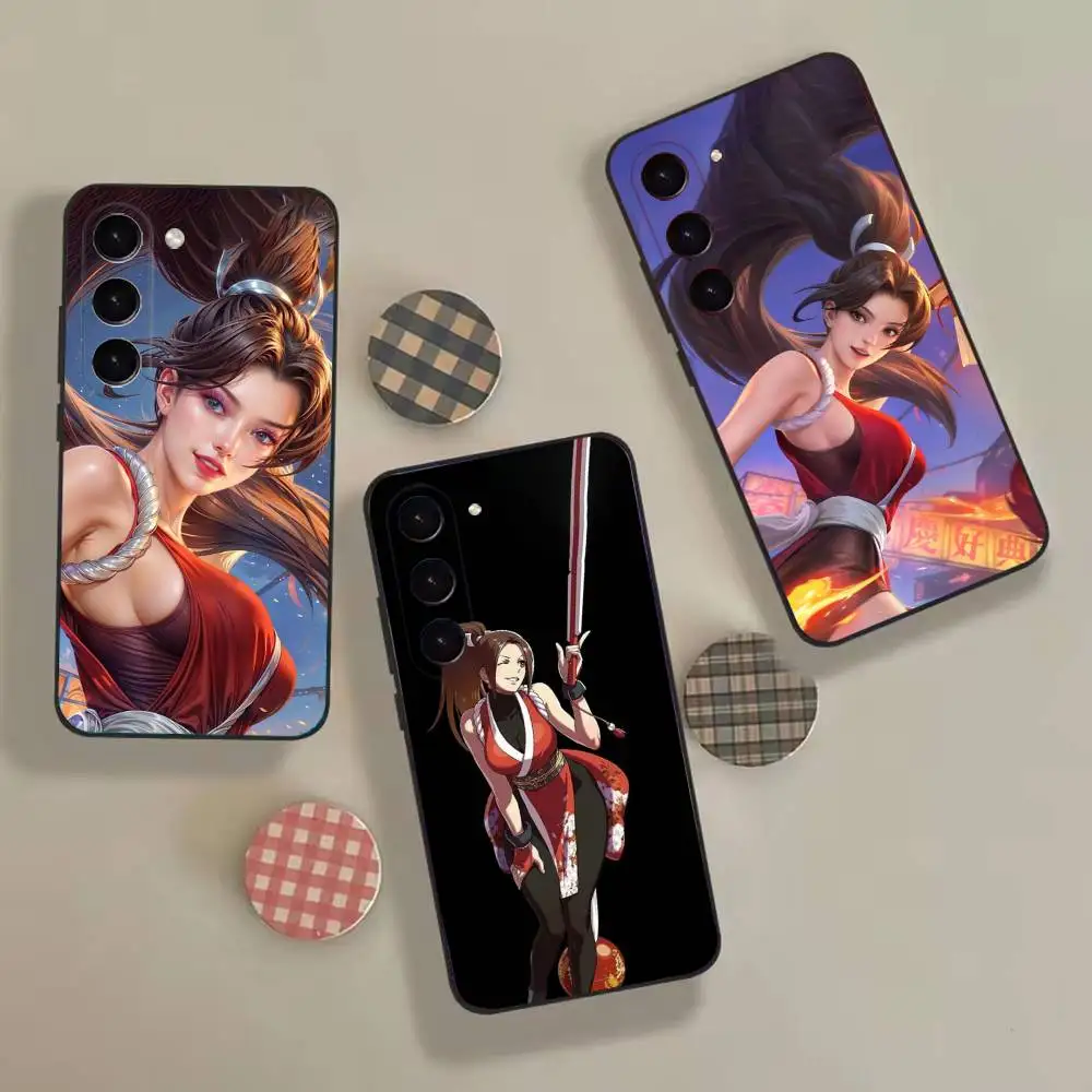 Mai S-Shiranui For Samsung Galaxy A 73,72,51,53,52,71,22,5G,Note,J7,8,9 Soft Black Cover Phone Case