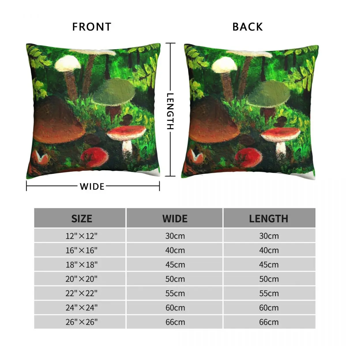 World Up Close Square Pillowcase Polyester Linen Velvet Printed Zip Decor Pillow Case Home Cushion Case