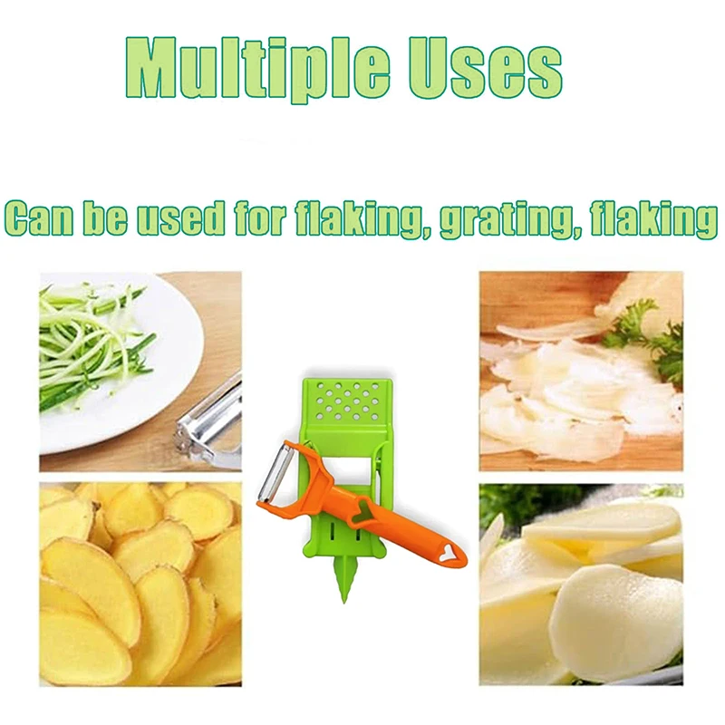 Multi Potato Peeler Portable Stainless Steel Fruit Slicer Multifunctional Vegetable Chopper Tool For Home Kitchen